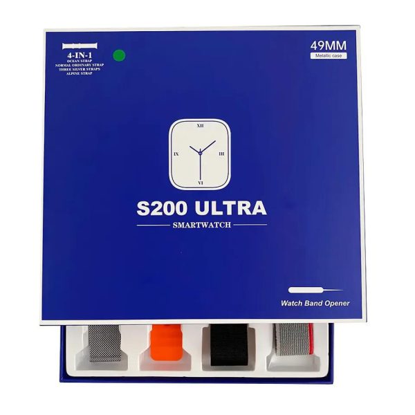 S200 Ultra 4 In 1 2.2 Inch Full Touch Screen Smartwatch Serie 8